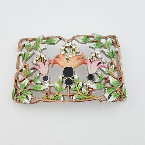 Rectangular Color Enamel Belt Buckle